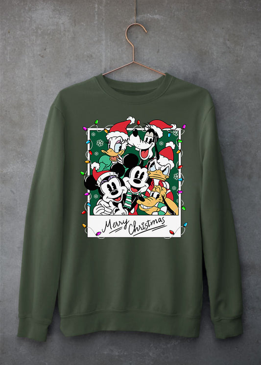 Christmas Family Photo Green Sweatshirt