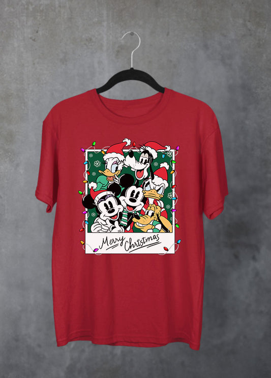 Christmas Family Photo Red T-Shirt