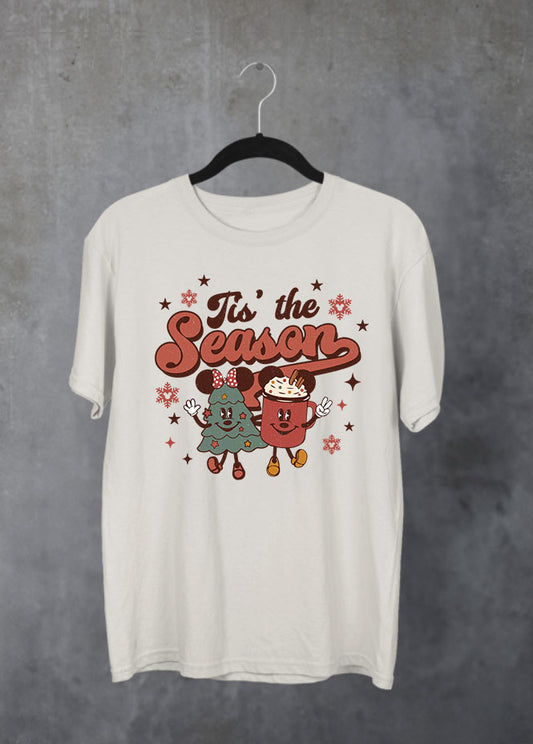 Tis the Season Christmas Drinks Sand  T-Shirt