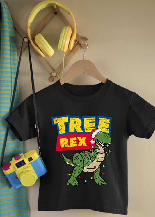 Tree Rex Children's Black Tee