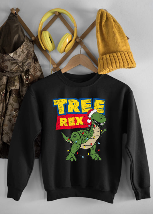 Tree Rex Black Children's Sweatshirt