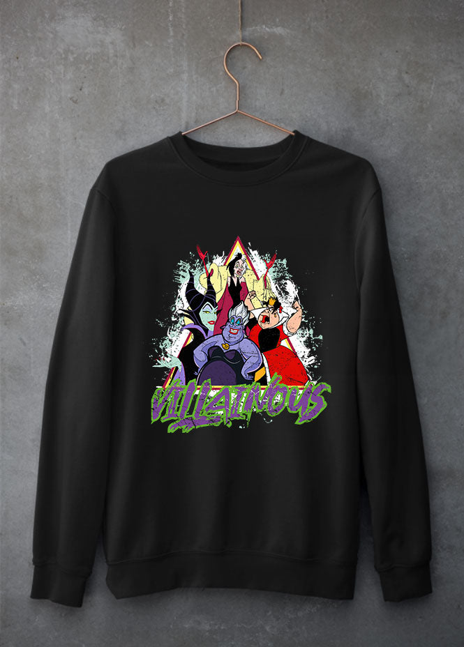 Villainsous Girls Black Sweatshirt