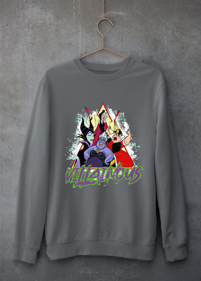 Villainsous Girls Grey Sweatshirt