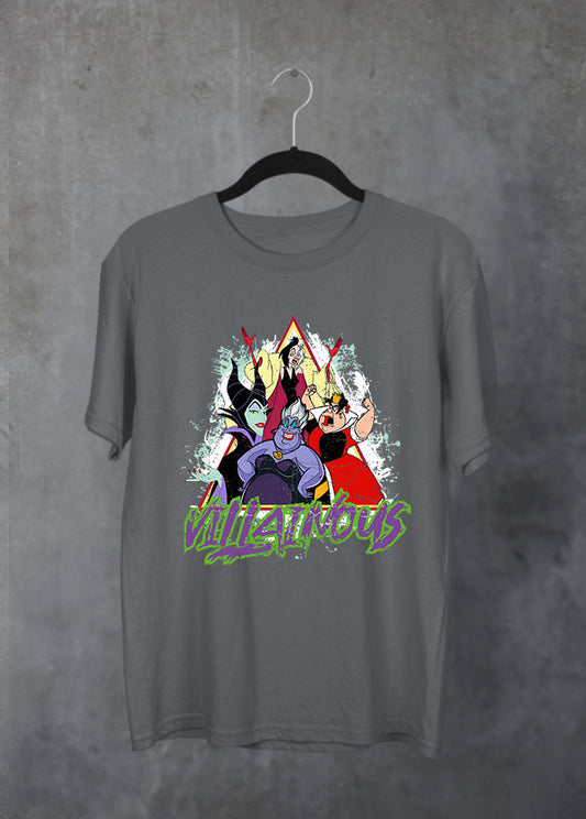 Villainous Girls Grey T-Shirt