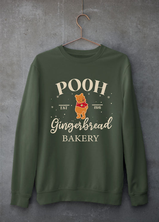 Winnie Bakery Christmas Green Sweatshirt