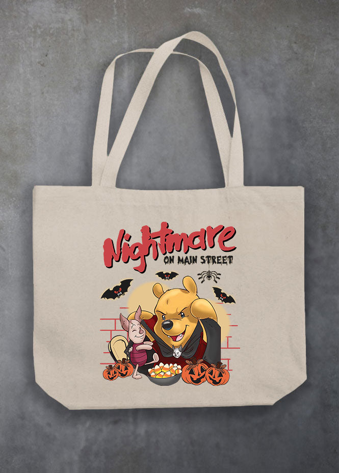 Halloween Winnie Natural Tote Bag