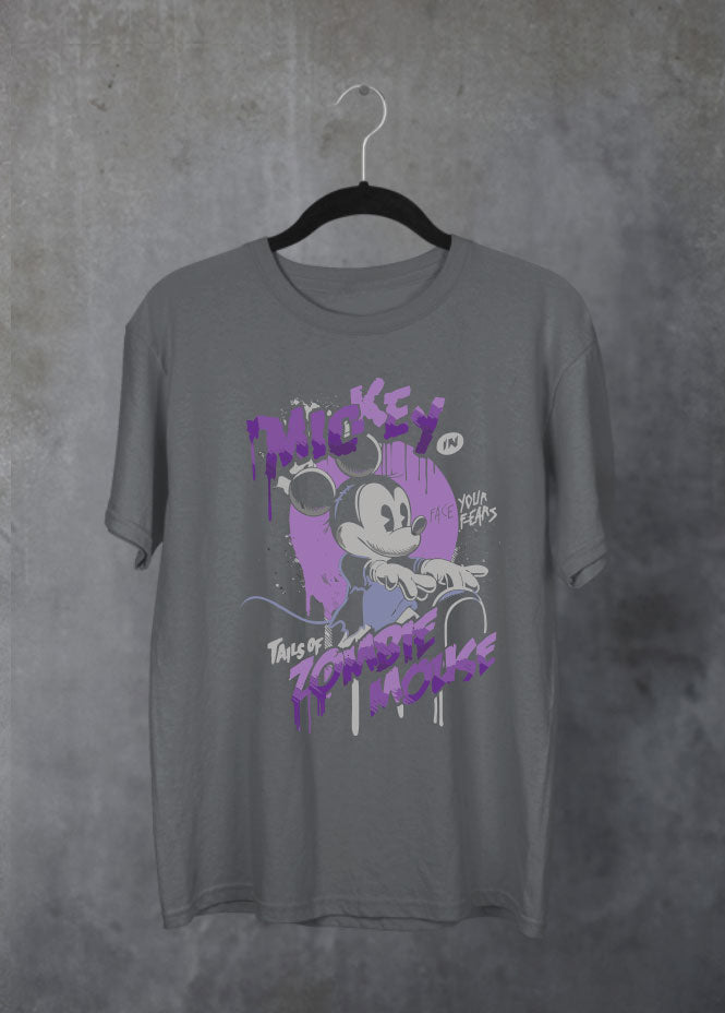 Zombie Mouse Purple Grey T-Shirt